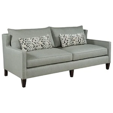 Contemporary Sofa with Thin Track Arms